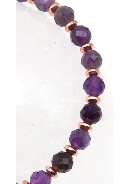 Ametist Doğal Taş Makrome Örme Bileklik fiyatları