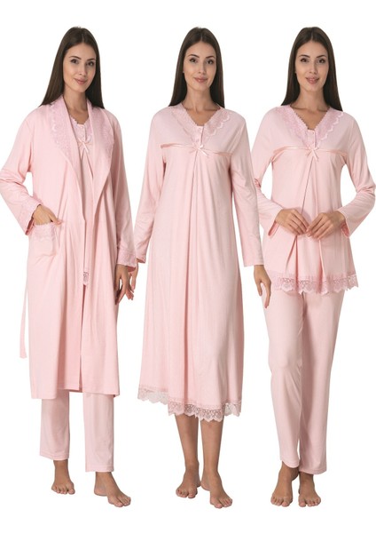 Pembe Hamile Lohusa Set