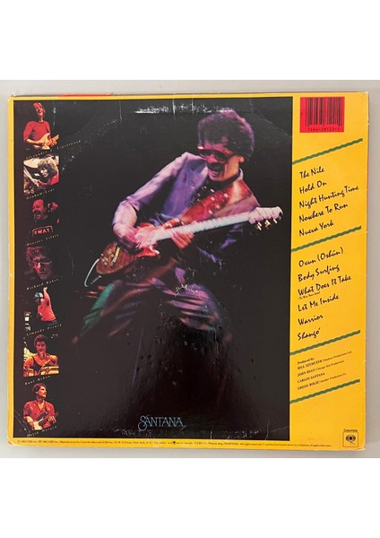 Santana Shango Lp Plak (Orjinal 1982 Dönem Avrupa  Baskı)