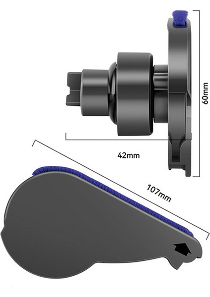 Rulo Fırça Yan Kapak + Yumuşak Peluş Şeritler + Ön Silindir ve Aks Değiştirme Dyson V6 V7 V8 V10 V11 Elektrikli Süpürge Aracı (Yurt Dışından)