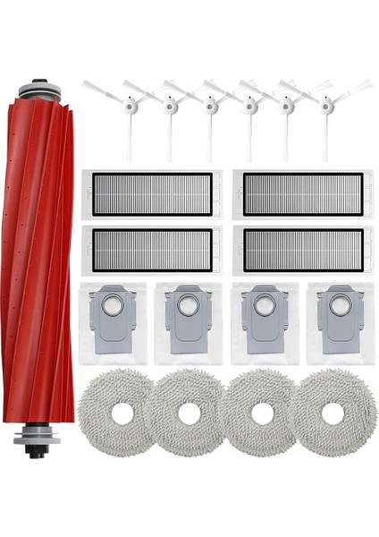 Roborock Q Revo Aksesuarları, Roborock P10 Robot Süpürge Yedek Parça Aksesuar Seti Ana Fırça Toz Torbası (Yurt Dışından)