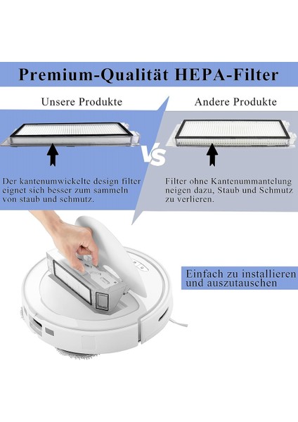 Roborock Q Revo Aksesuarları, Roborock P10 Robot Süpürge Yedek Parça Aksesuar Seti Ana Fırça Toz Torbası (Yurt Dışından)