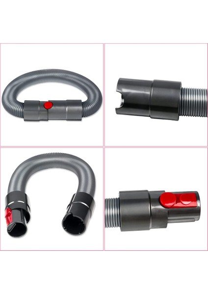 Traceless Yumuşak Fırça Kafası ve Hortum Aracı Dyson V7 V8 V10 V11 V12 V15 Elektrikli Süpürge Toz Temizleme Fırçası Aksesuarları (Yurt Dışından)