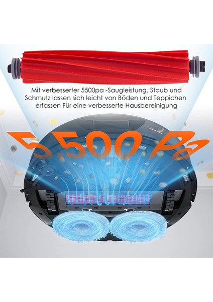 Roborock Q REVO/P10 A7400RR Elektrikli Süpürge Ana Yan Fırça Hepa Filtre Paspas Bezleri Toz Torbası Yedek Parça (Yurt Dışından)