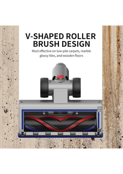 Dyson V7 V8 V10 V11 V15 Için Yedek Vakum Kafası Sert Zemin Aparatı Temizleyici Elektrikli Fırça Kafası ile LED Işık (Yurt Dışından)