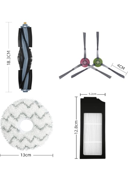 Ecovacs Deebot X1 Omni / X1 Turbo Robot Süpürge Için Uyumlu Kitler Aksesuarların Değiştirilmesi (Yurt Dışından)