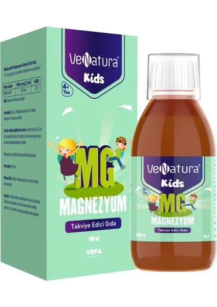 Kids Magnezyum Şurup 100 Ml