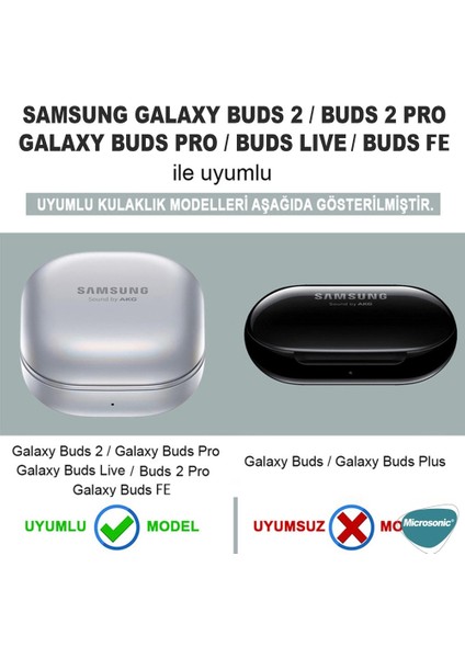 Samsung Galaxy Buds Fe Kılıf Askılı Mat Silikon Saks Mavi