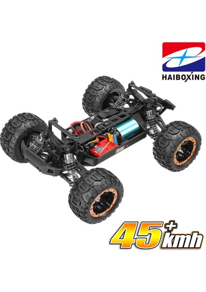 RC 1/16 Destroyer 45+ KM/H Sürat Uzaktan Kumandalı RC Model Araba RTR Elektrikli 4WD Brushless Fırçasız Truggy Truck (Yeşil)