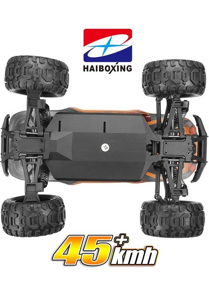 RC 1/16 Destroyer 45+ KM/H Sürat Uzaktan Kumandalı RC Model Araba RTR Elektrikli 4WD Brushless Fırçasız Truggy Truck (Yeşil)