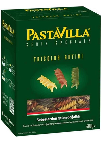 Pastavılla Renkli Burgu Makarna