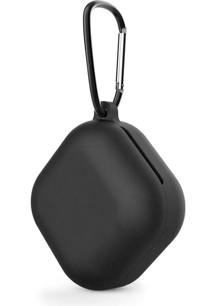 Samsung Galaxy Buds Fe Kılıf Askılı Mat Silikon Siyah