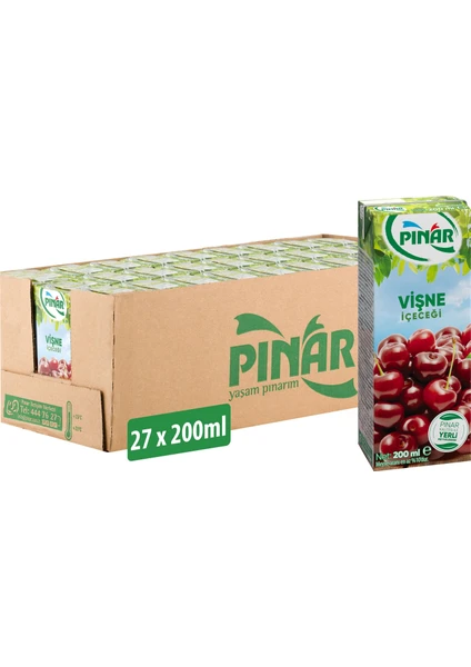 Meyveli Içecek Vişne 200 ml x 27 Adet