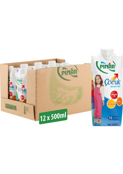 Çocuk Devam Sütü 500 ml x 12 Adet