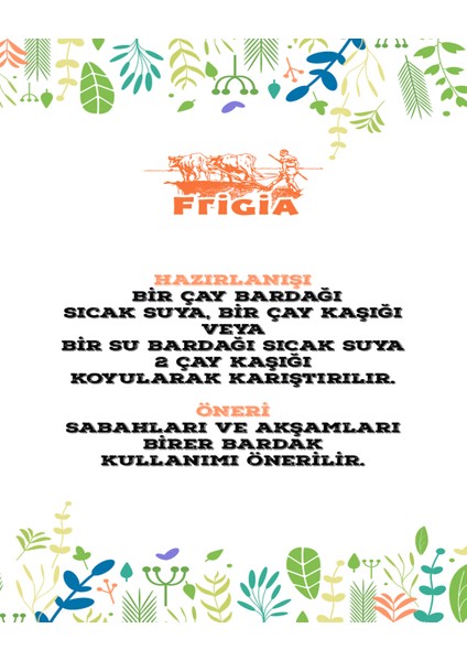 Frigia Yasemin Çayı 250 Gram - Doğal Öğütülmüş