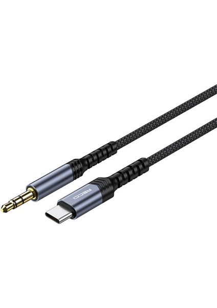 Type-C Aux Kablo Recci RDS-A27 Type-C To 3.5mm Aux Audio Ses Kablo 1.2 Metre