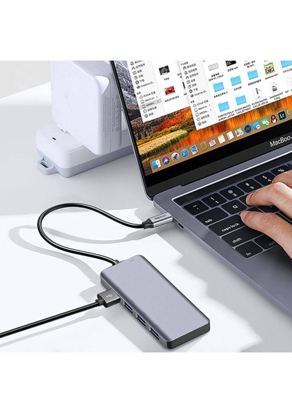 RH06 Type-C To 4 Usb3.0/micro Bağlantı Özellikli 5in1 USB Çoğaltıcı Hub