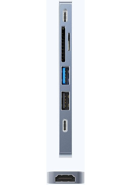 RH08 Type-C To Type-C/sd/tf/usb3.0/usb2.0/hdmı/thunderbolt 3 Bağlantılı 7in2 Hub