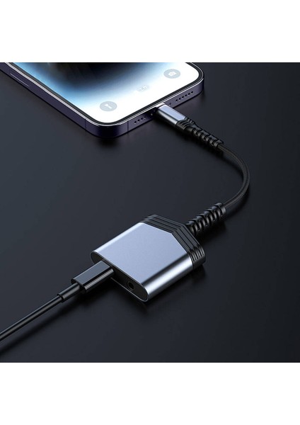 RDS-A17 Lightning 2in1 Şarj ve Audio Ses Adaptörü