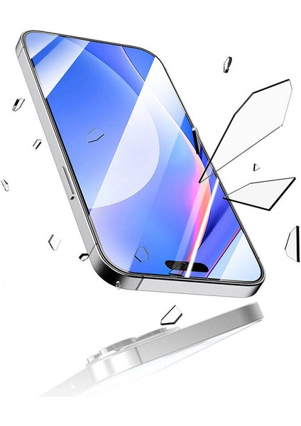 iPhone 15 Plus Uyumlu Recci RSP-A03SD 3D Hd Full Transparan Temperli Cam Ekran Koruyucu