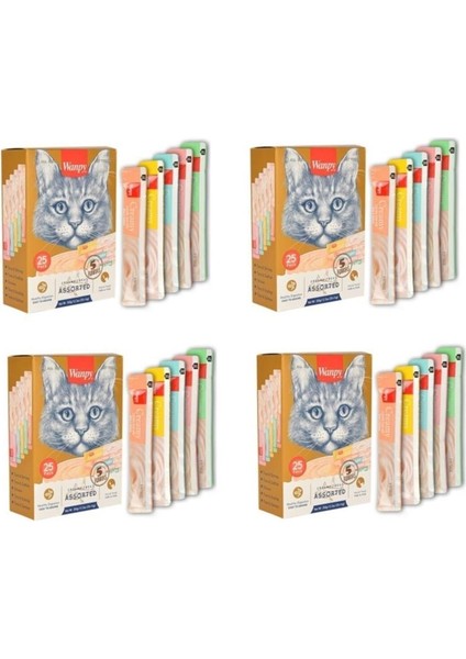 Kedi Sıvı Ödül Karma 25 Li x 4 Lü Eko Paket