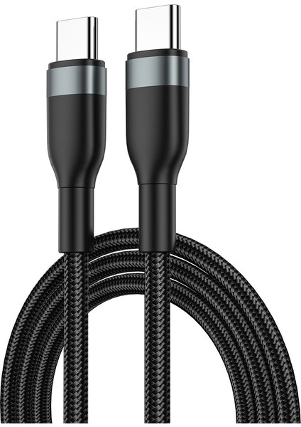 Type-C To Type-C Pd Data Kablo Wiwu Wİ-C017 Concise Serisi 100W 1.2 Metre Siyah