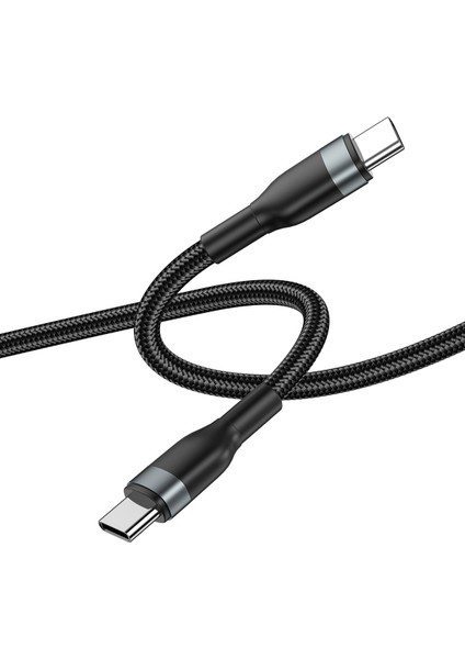 Type-C To Type-C Pd Data Kablo Wiwu Wİ-C017 Concise Serisi 100W 1.2 Metre Siyah