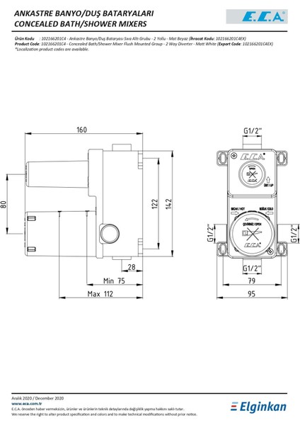 Myra Ankastre Mat Beyaz Banyo Bataryası 2 Parça Set / 2 Yollu (102167203C4-YDE+102166201C4) indirimleri