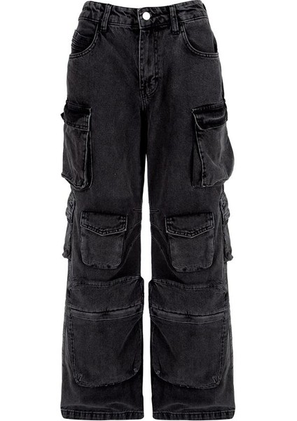 Kargo Cepli Denim Pantolon - Siyah fiyatları