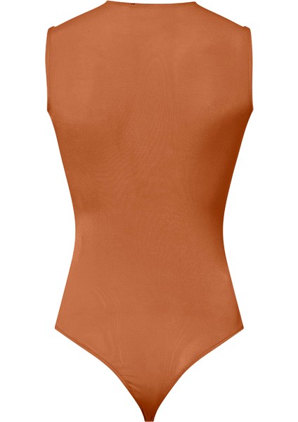 Çıtçıtlı Kolsuz Ikonik Body - Taba indirimleri