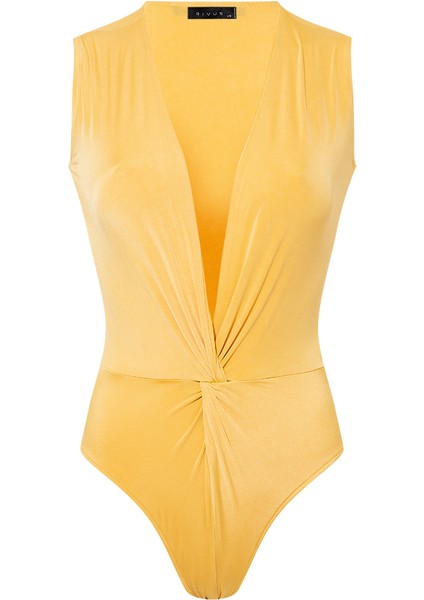 Çıtçıtlı Kolsuz Ikonik Body - Sarı fırsatları