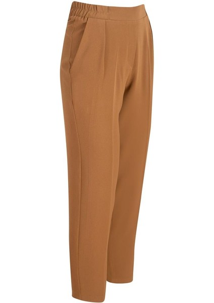 Önü Korsajlı Arkası Lastikli Pantolon - Camel fiyatları