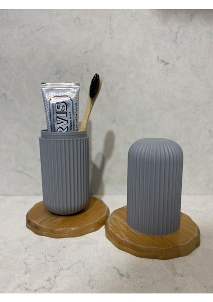 Diş Fırçası - Marvis Smokers Whitening Mint Diş Macunu 85 ml - Gri Saklama Kabı