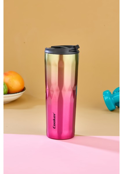 New Cool Lüx 0.50 ml Premium Çift Kat Paslanmaz Çelik Termos Matara Suluk Termosu