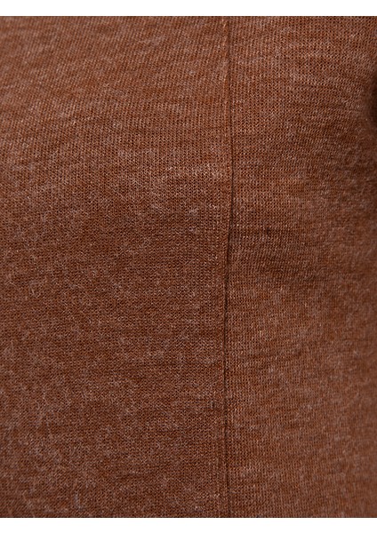 Beli Pencere Detaylı Bluz - Tarçın
