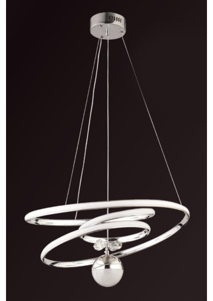 60W Krom Sarkıt LED Avize