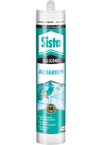 Sista Akvaryum Silikonu Şeffaf 280 Ml 335 gr