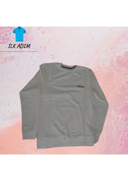 Erkek Beyaz Sweatshirt modelleri