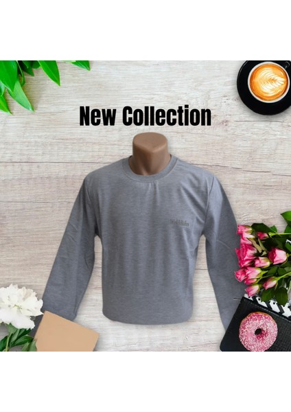 Erkek Açık Gri Sweatshirt