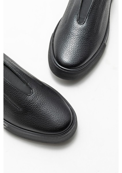 Siyah Deri Erkek Günlük Ayakkabı modelleri