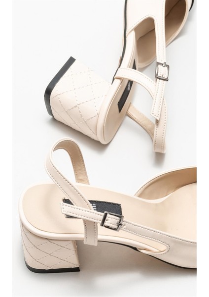 Bej Kadın Topuklu Ayakkabı fırsatları