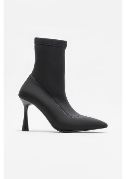 Siyah Kadın Yüksek Topuk Bot