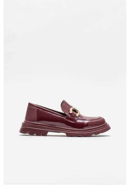 Bordo Kadın Loafer