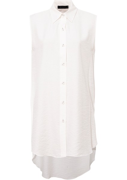 Kolsuz Rahat Kesim Gömlek - Beyaz