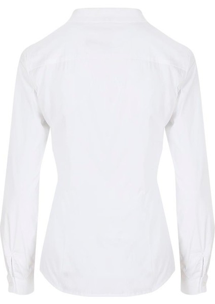 Slim Fit Basıc Gömlek - Beyaz