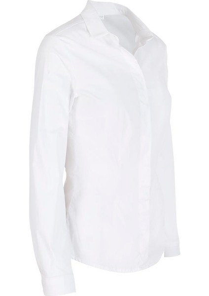Slim Fit Basıc Gömlek - Beyaz