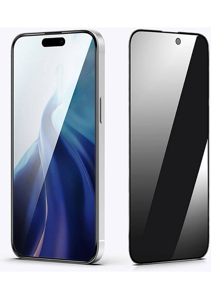iPhone 15 Plus Uyumlu Recci RSP-A07SP 3D Privacy Shield Temperli Cam Hayalet Ekran Koruyucu