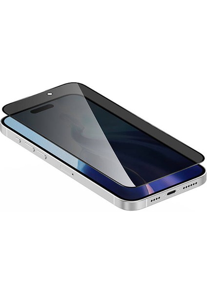 iPhone 15 Plus Uyumlu Recci RSP-A07SP 3D Privacy Shield Temperli Cam Hayalet Ekran Koruyucu