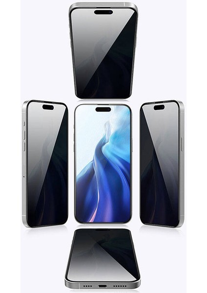 iPhone 15 Plus Uyumlu Recci RSP-A07SP 3D Privacy Shield Temperli Cam Hayalet Ekran Koruyucu