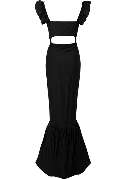 2 Parça Önden Bağlamalı Ikonik Elbise - Siyah fırsatları